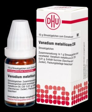 VANADIUM METALLICUM C 30 Globuli