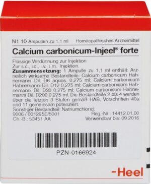 CALCIUM CARBONICUM INJEEL forte Ampullen