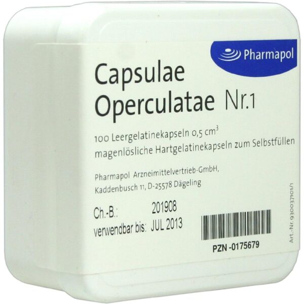 CAPSULAE Operculatae Kapseln Nr.1 0