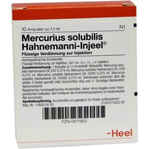 MERCURIUS SOLUBILIS INJEEL Hahnemanni Ampullen