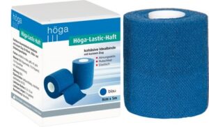 HÖGA LASTIC haft Binde 8 cmx5 m blau