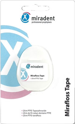 MIRAFLOSS Tape Zahnseide 20 m Box