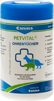 PETVITAL Feuchttücher f.Ohren vet.