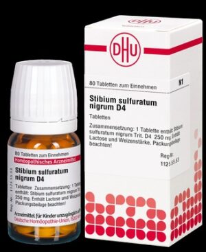 STIBIUM SULFURATUM NIGRUM D 4 Tabletten