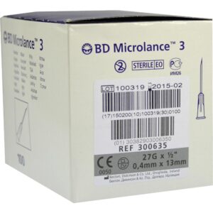 BD MICROLANCE 3 Sonderkanüle 27 G 1/2 0