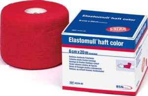 ELASTOMULL haft color 6 cmx20 m Fixierb.rot