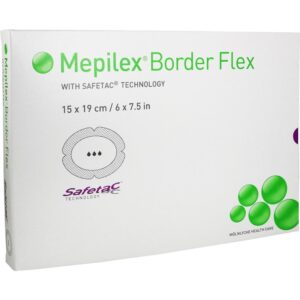 MEPILEX Border Flex Schaumverb.haftend 15x19 cm
