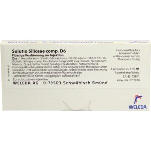 SOLUTIO SILICEAE comp.D 6 Ampullen