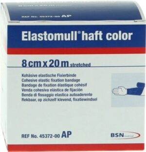 ELASTOMULL haft color 8 cmx20 m Fixierb.blau