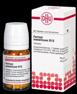 FERRUM METALLICUM D 12 Tabletten