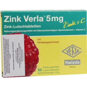 ZINK VERLA 5 mg Lutschtabl.Himbeere