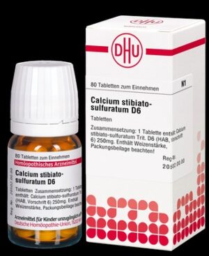 CALCIUM STIBIATO sulfuratum D 6 Tabletten
