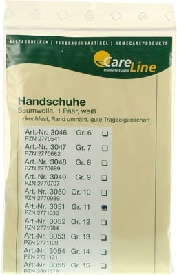 HANDSCHUHE Baumwolle Gr.11