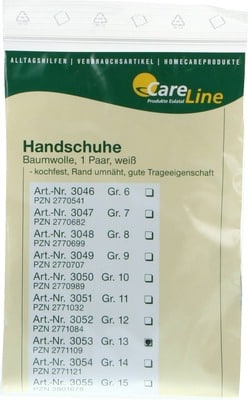 HANDSCHUHE Baumwolle Gr.13