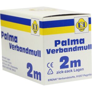 PALMA Verbandmull 80 cm 2 m zickzack Lagen