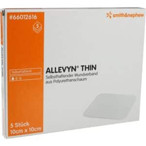 ALLEVYN Thin 10x10 cm dünne Wundauflage