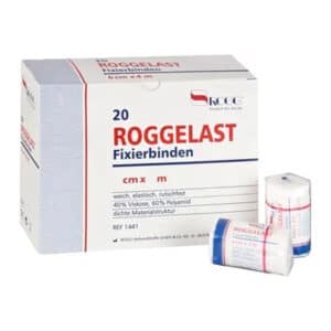 ROGGELAST Fixierbinden 8 cmx4 m in Cellophan