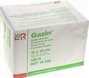 Gazin Mullkompresse10x10 cm unsteril 8fach Op