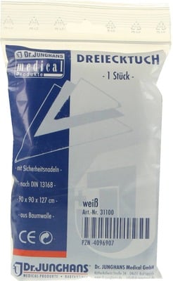 DREIECKTUCH rohweiß 90x90x127 31100