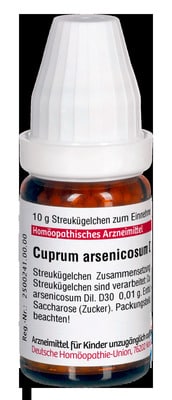 CUPRUM ARSENICOSUM D 30 Globuli