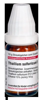 THALLIUM SULFURICUM D 12 Globuli