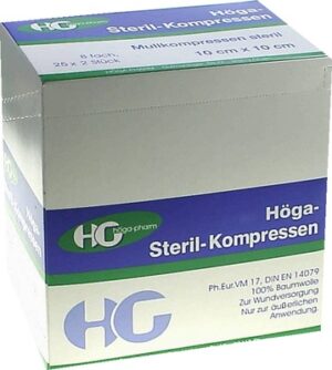 HÖGA STERIL Kompressen 10x10 cm 8fach