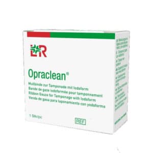 OPRACLEAN Mullbinde z.Tampon.m.Jodoform 2 cmx5 m