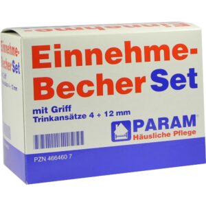 EINNEHMEBECHER Kunststoff Set 4+12 mm m.Griff