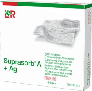 SUPRASORB A+Ag Antimik.Cal.Alginat Kompr.10x20 cm