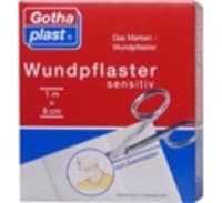 GOTHAPLAST Wundpflaster sensitiv 8 cmx1 m geschnitten