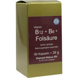 Vitamin B12 + B6 + Folsäure ohne Lactose