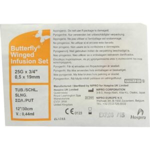 BUTTERFLY Kanüle 25 G orange