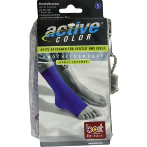 BORT ActiveColor Knöchelbandage small blau