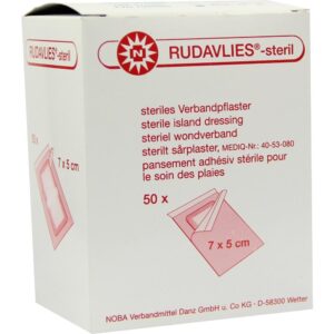 RUDAVLIES-steril Verbandpflaster 5x7 cm