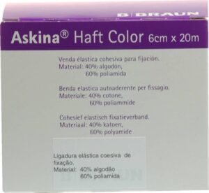 ASKINA Haftbinde Color 6 cmx20 m blau