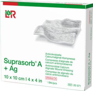 SUPRASORB A+Ag Antimik.Cal.Alginat Kompr.10x10 cm