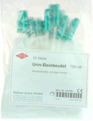 URIN BEINBEUTEL Rückl.Sp.m.Abl.schräg 750 ml