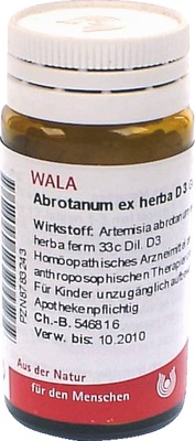 Abrotanum ex herba D3 Globuli