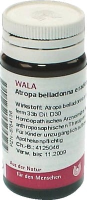 Atropa belladonna e radice D30 Globuli