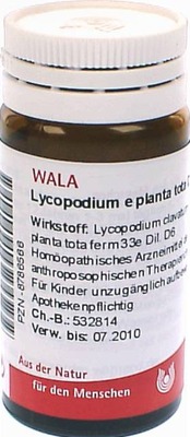 Lycopodium planta tota D6 Globuli