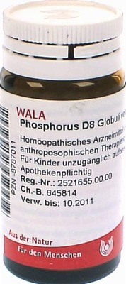 Phosphorus D8 Globuli