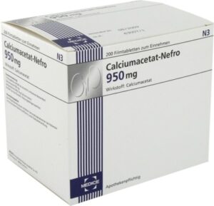 CALCIUMACETAT NEFRO 950 mg Filmtabletten