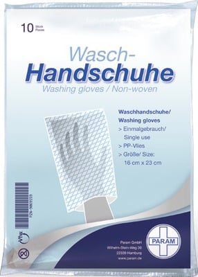 WASCHHANDSCHUHE Einmal Param PP Vlies