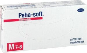 PEHA-SOFT nitrile white Untersuchungs- und Schutzhandschuhe unsteril puderfrei M