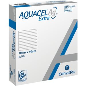 AQUACEL Ag Extra 10x10 cm Kompressen