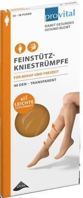 PROVITAL 40den Stützkniestrümpfe Gr.39-42 puder