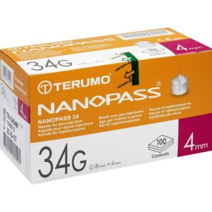 TERUMO NANOPASS 34 Pen Kanüle 34 G 0