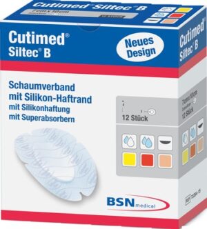 CUTIMED Siltec B Schaumverb.10x10 cm m.Haftr.