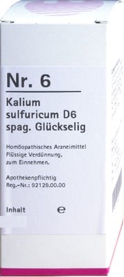 NR.6 Kalium sulfuricum D 6 spag.Glückselig