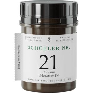 SCHÜSSLER Nr.21 Zincum chloratum D 6 Tabletten